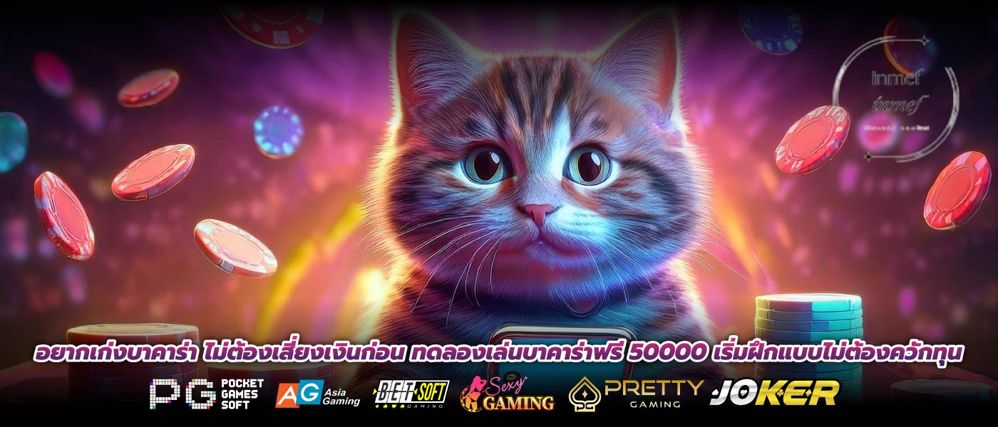 อยากเก่งบาคาร่า ไม่ต้องเสี่ยงเงินก่อน ทดลองเล่นบาคาร่าฟรี 50000 เริ่มฝึกแบบไม่ต้องควักทุน